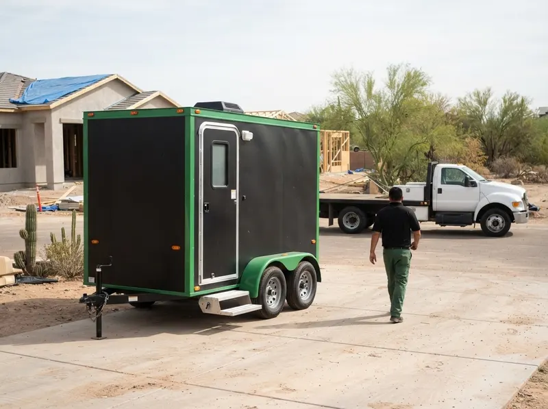 Construction Restroom Trailer Rental in Chandler, AZ