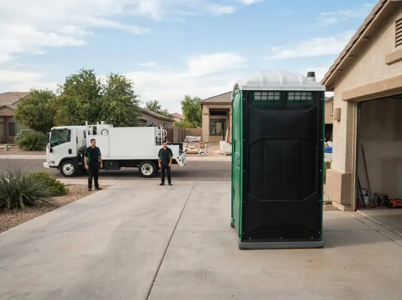 High-Rise Construction Portable Toilet Rental in Chandler, AZ